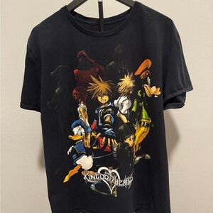 Disney Kingdom Hearts Black Graphic Tee